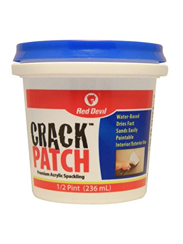 Red Devil 0802   Crack Patch Premium Acrylic Spackling, 1/2-Pint, Off White