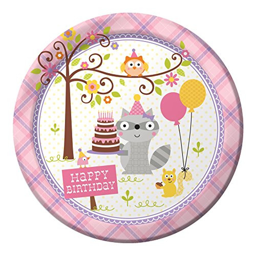 Creative Converting 8 Count Paper Dinner Plates, Happi Woodland Girl - 425671 Creative Converting 8 Count Paper Dinner Plates, Happi Woodland Girl - 425671