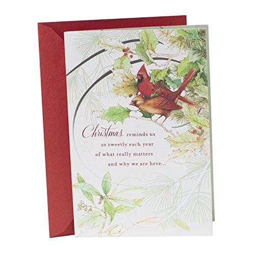 Hallmark Christmas Card (Thinking Of You Cardinals)