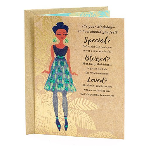 Hallmark Mahogany Religious Birthday Greeting Card for Her (Special, Blessed, Loved) Hallmark Mahogany Religious Birthday Greeting Card for Her (Special, Blessed, Loved)