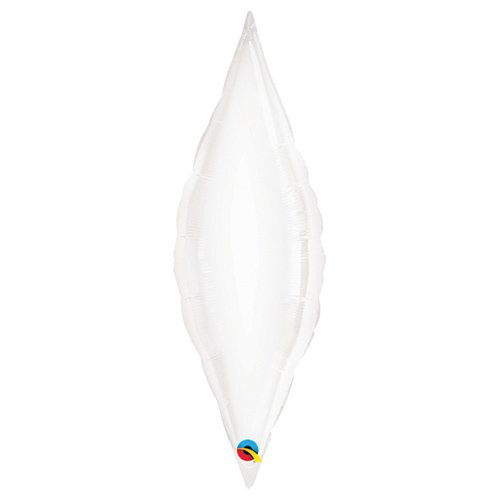 Qualatex Foil Balloon 033126 Taper - White, 13",