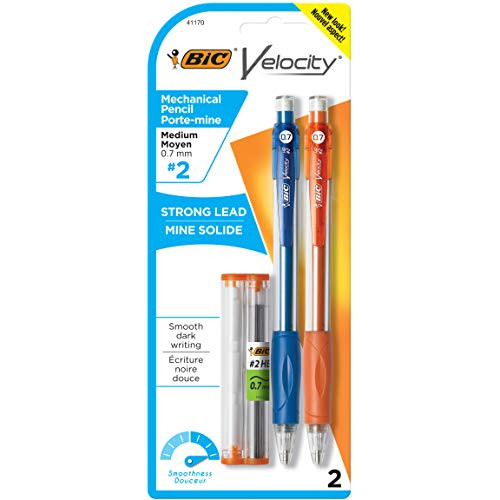 BIC Velocity Original Mechanical Pencil, Medium Point (0.7mm), 2-Count