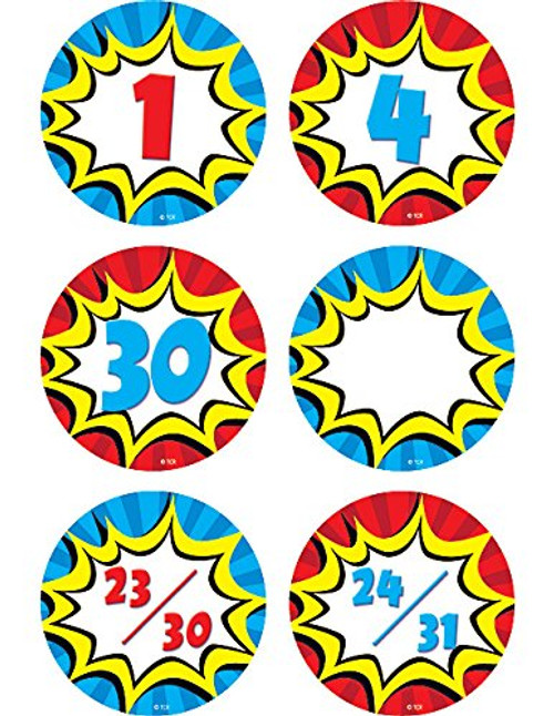 Teacher Created Resources Superhero Calendar Days (5589) Teacher Created Resources Superhero Calendar Days (5589)