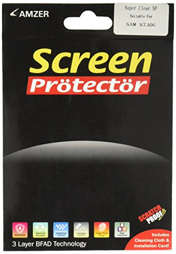 Amzer Kristal Clear Screen Protector Scratch Guard Shield for Samsung Galaxy Discover R740C and Samsung Galaxy Centura S730G - Retail Packaging - Clear