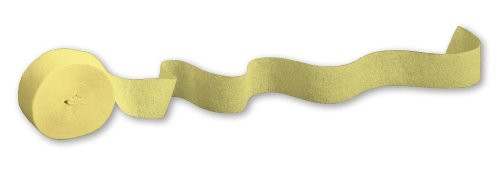 Creative Converting Touch of Color Crepe Paper Streamer Roll, 81-Feet, Mimosa