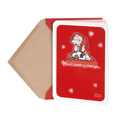 Hallmark Peanuts Valentine's Day Card (Linus, Snoopy, and Woodstock Blessings) Hallmark Peanuts Valentine's Day Card (Linus, Snoopy, and Woodstock Blessings)
