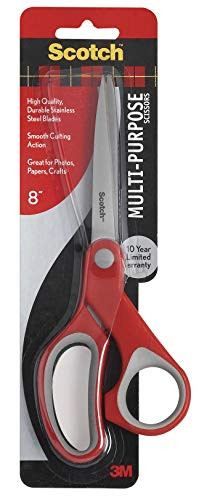 Scotch Multi-Purpose Stainless Steel Scissor, 8-Inches (1428)