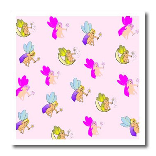 3dRose ht_204361_3 Print of Cute Purple Pink and Gold Fairies - Iron on Heat Transfer, 10 by 10", for White Material 3dRose ht_204361_3 Print of Cute Purple Pink and Gold Fairies - Iron on Heat Transfer, 10 by 10", for White Material