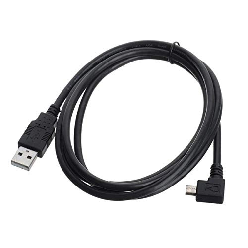 CY 1.5m Micro USB Male to USB 2.0 Data Charge Cable for Cell Phone & Tablet Left Angled 90 Degree