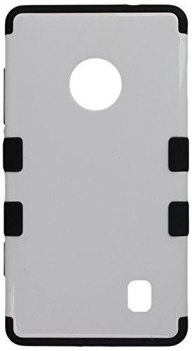 MyBat Nokia Lumia 521 TUFF Hybrid Phone Protector Cover - Retail Packaging - Ivory White/Black