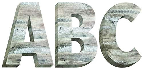 Creative Teaching Press Rustic Wood 2" Uppercase Letter Stickers (8752)