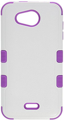 MyBat Cell Phone Case for KYOCERA C6740 Wave - Retail Packaging - Ivory/Purple/White