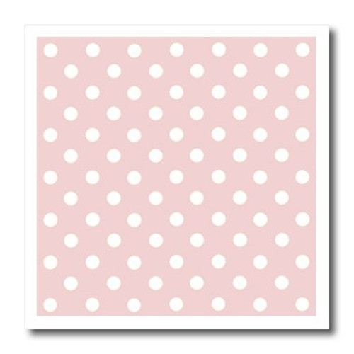 3dRose Pale Pink and White Polka Dot Print-Iron on Heat Transfer, 6 by 6", for White Material (ht_24688_2) 3dRose Pale Pink and White Polka Dot Print-Iron on Heat Transfer, 6 by 6", for White Material (ht_24688_2)