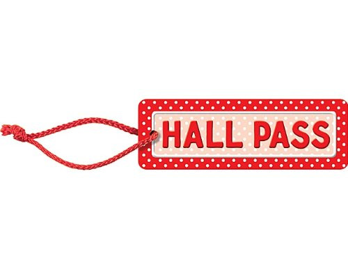 Teacher Created Resources Polka Dots Hall Pass (red), Red (4753)