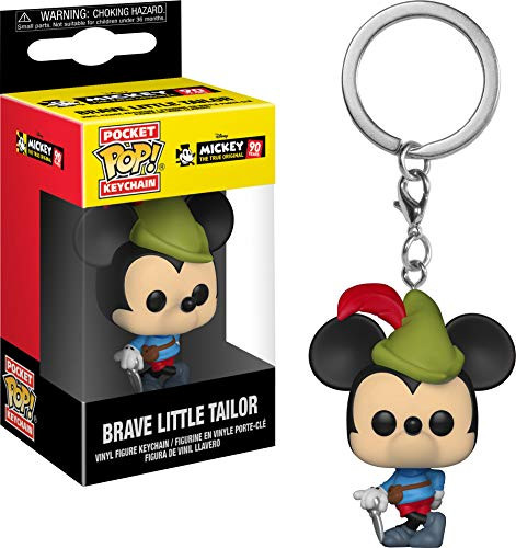 Funko Pop Keychain: Mickey's 90Th - Brave Little Tailor Collectible Figure, Multicolor