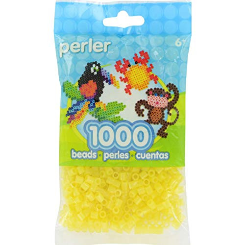 Perler Beads Fuse Beads for Crafts, 1000pcs, Yellow Glitter