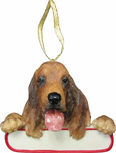 Australian Cattle Dog Ornament Black and Tan "Santa's Pals" With Personalized Name Plate A Great Gift For Australian Cattle Dog Lovers