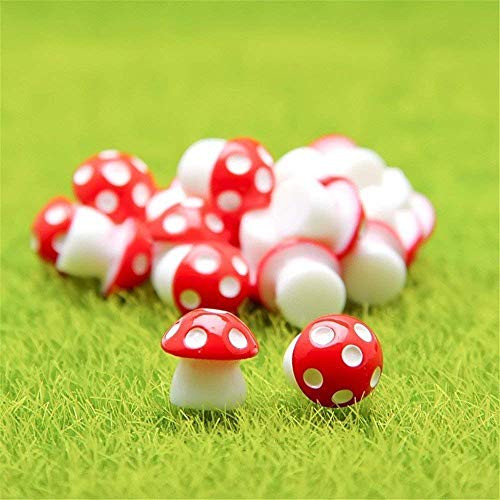 Danmu 10pcs Mini PVC Mushrooms Miniature Figurines, Fairy Garden Accessories, Fairy Garden Animals, Fairy Garden Supplies, Micro Landscape - Plant Pots, Bonsai Craft Decor (Red) Danmu 10pcs Mini PVC Mushrooms Miniature Figurines, Fairy Garden Accessories, Fairy Garden Animals, Fairy Garden Supplies, Micro Landscape - Plant Pots, Bonsai Craft Decor (Red)