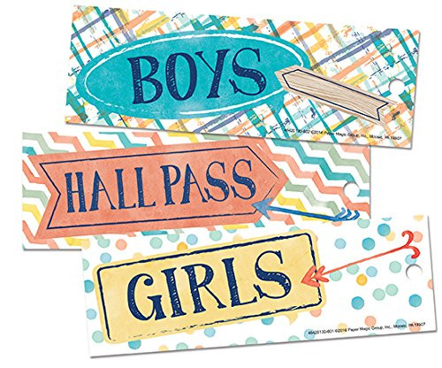 Eureka Classroom Hall Passes - Confetti Splash
