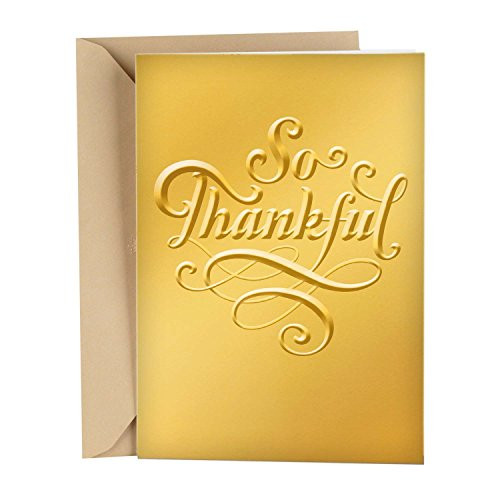 Hallmark Signature Thanksgiving Card (So Thankful)