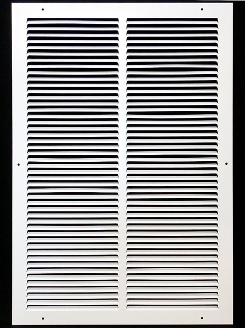 16'w X 30'h Steel Return Air Grilles - Sidewall and Cieling - HVAC DUCT COVER - White [Outer Dimensions: 17.75'w X 31.75'h]