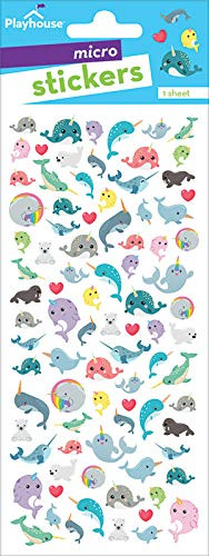 Playhouse Narwhal Party Micro Mini Sticker Sheet