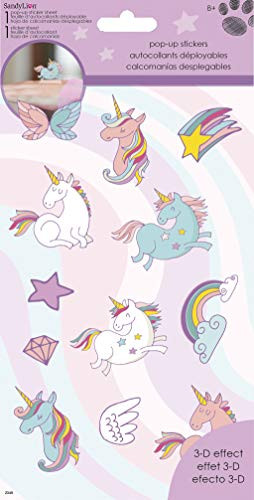 Trends International Unicorns - Pop Up Stickers - 4 X 8