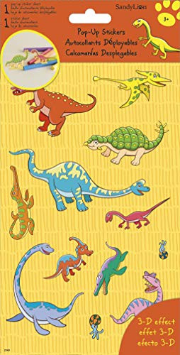 Trends International Dinosaurs - Pop Up Stickers - 4 X 8