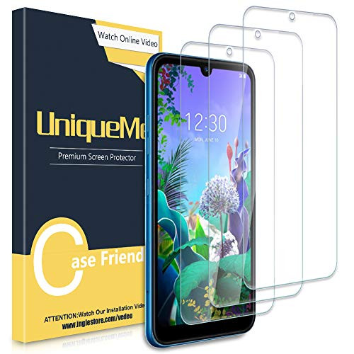 UniqueMe for LG Q60 Screen Protector,[3 Pack] [Japan Tempered Glass] with Lifetime Replacement Warranty
