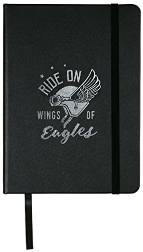 AngelStar Ride of Wings Guardian Eagle Journal, Black