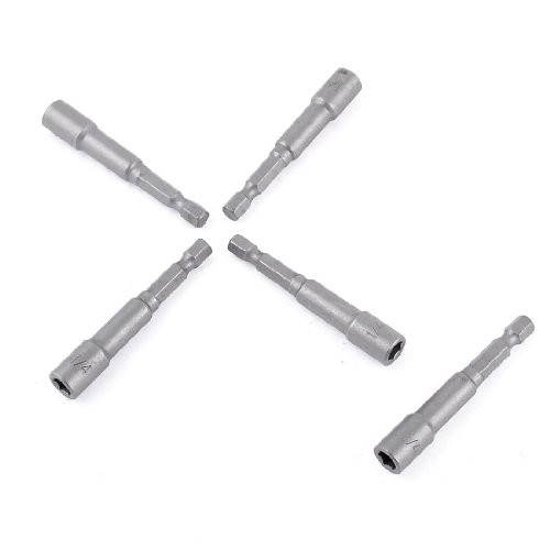 Uxcell 65mm Long Magnetic Power 11mm Hex Socket Nut Setters Driver, 5-Piece