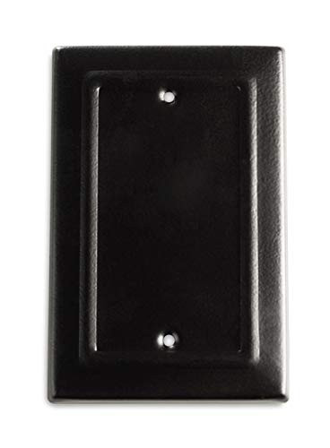 Monarch Abode 19165 Architectural Matte Black Blank Wall Switch Plate