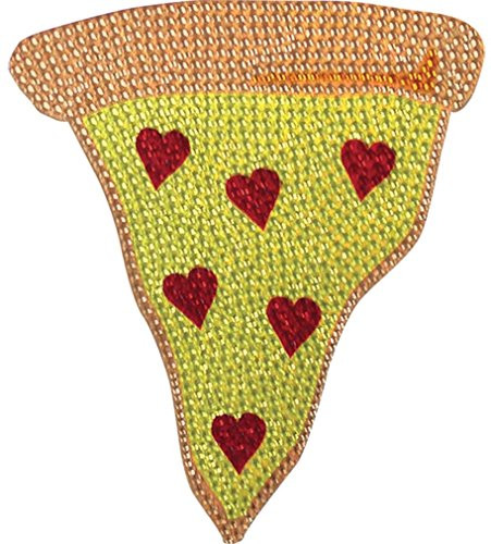 iscream Sparkly Rhinestone Snack Shack Pizza Slice 2" Mini Vinyl Cling Decal