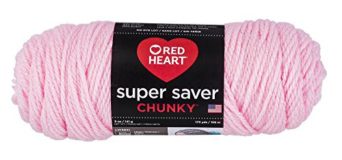 Red Heart Super Saver Chunky, Petal Pink Yarn