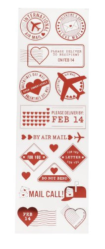 Martha Stewart Crafts Lovenotes Foiled Postage Seal Stickers