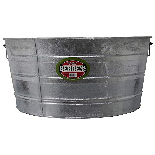 Behrens 3 17 Gallon Round Hot Dipped Steel Tub