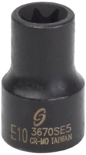 Sunex 3670se5 3/8-Inch Drive E10 External Star Impact Socket