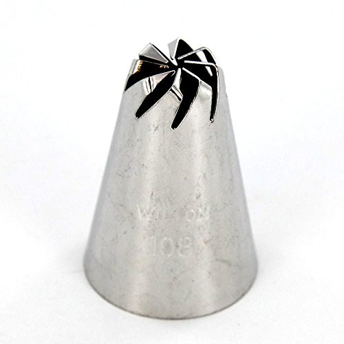 Wilton No. 108 Drop Flower Decorating Tip