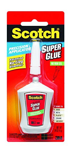 Scotch Super Glue Gel in Precision Applicator.14 Ounces (AD125)
