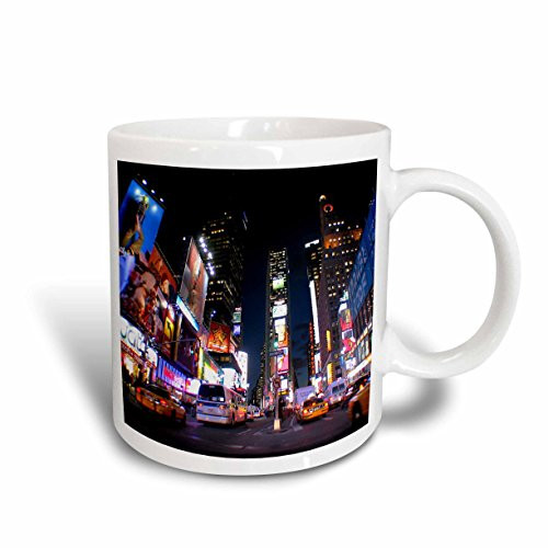 3dRose I Love New York with an American Flag Heart Ceramic Mug, 11-Ounce