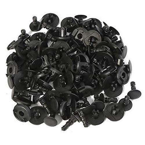 100pcs - 7mm for Toyota Clips Plastic Push Type Rivet Retainer Fastener Bumper Pin