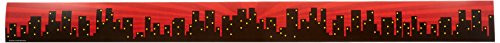 Teacher Created Resources Superhero Cityscape Straight Border Trim (5831)