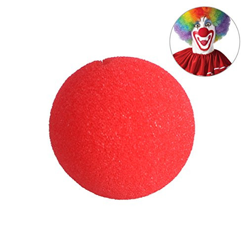 Tinksky Foam Clown Nose One Size Red Nose Clown for Halloween Masquerade Cospaly Halloween Costumes (Red)