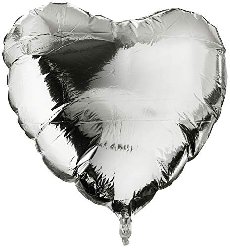 Qualatex Foil Balloon 012659 Heart - Silver, 36",