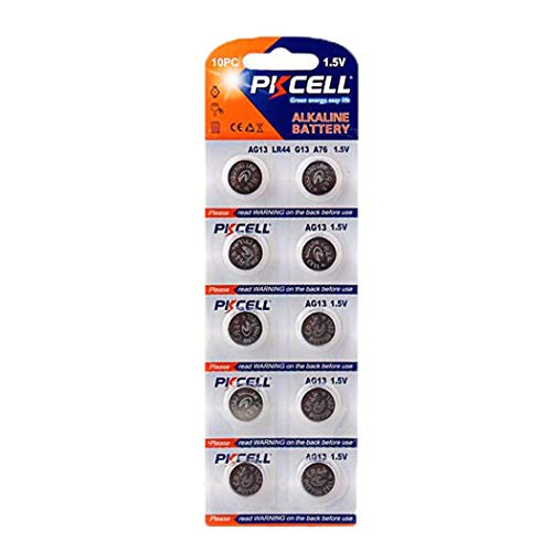10 Pack LR44 AG13 357 A76 303 SR44 1.5V Button Cell Batteries 10 Pack LR44 AG13 357 A76 303 SR44 1.5V Button Cell Batteries