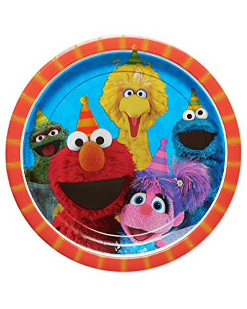 American Greetings Sesame Street Paper Dinner Plates, 8-Count