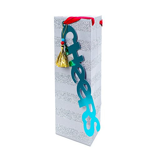 Hallmark Signature Holiday Bottle Gift Bag (Cheers)