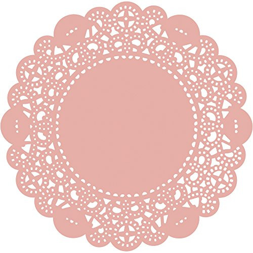 Wilton 2104-7125 12 Count 4.5" Pink Doilies