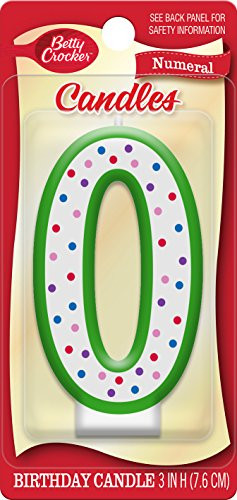 Betty Crocker Numeral Birthday Candle #0