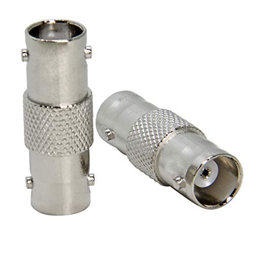 BNC Connectors, 2-Pack BNC Female to Female Convertor Adapter, RFAdapter Extend Video Cables on Security Cameras CCTV